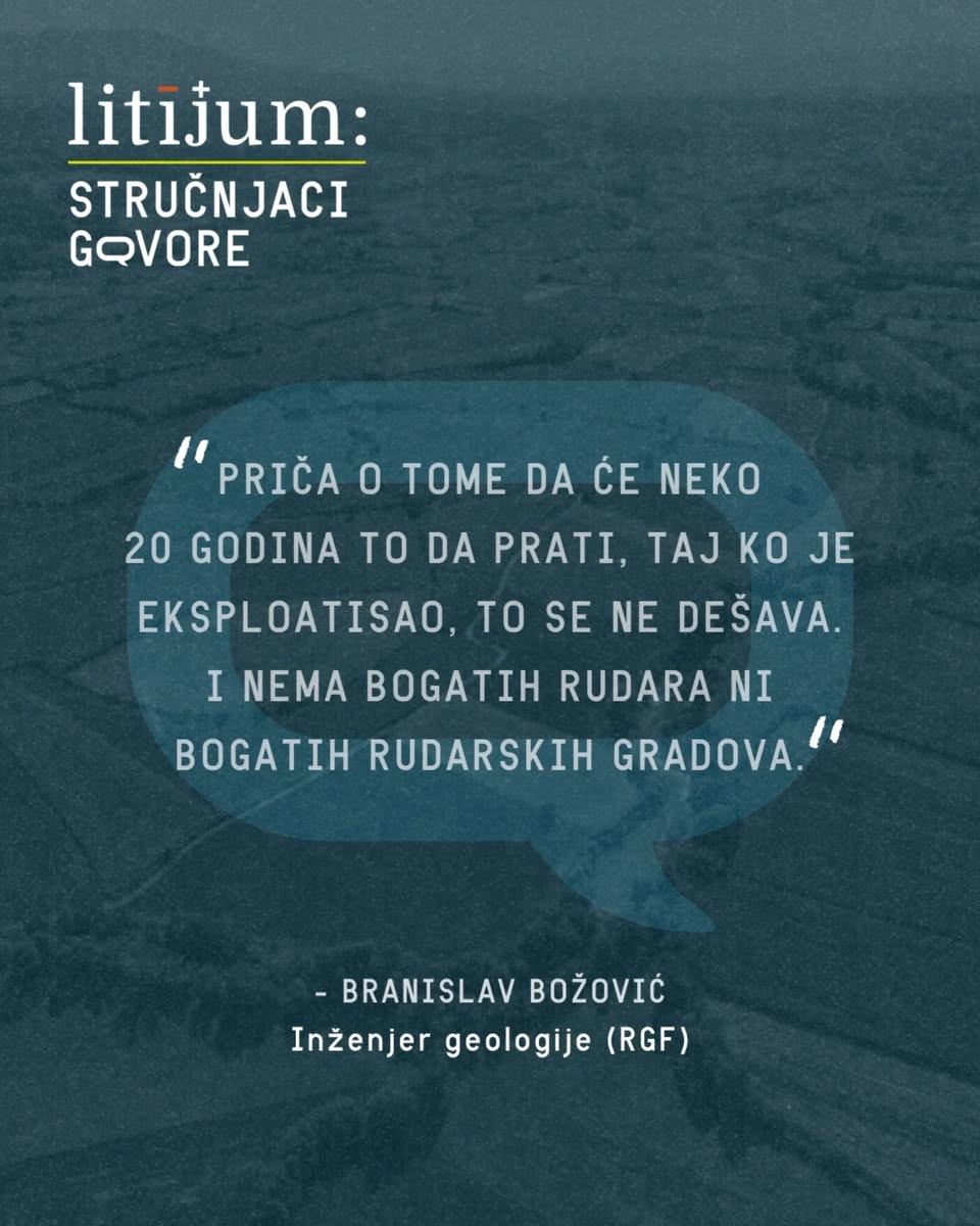 Geolog Branislav Božović: Srbija mora birati između profita i održive budućnosti