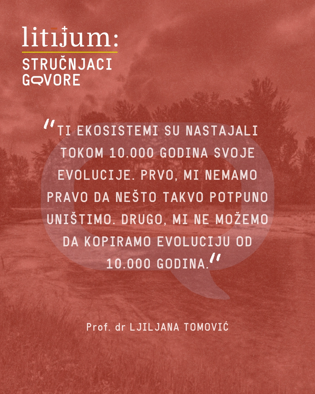 Prof. dr Ljiljana Tomović sa Biološkog fakulteta u Beogradu