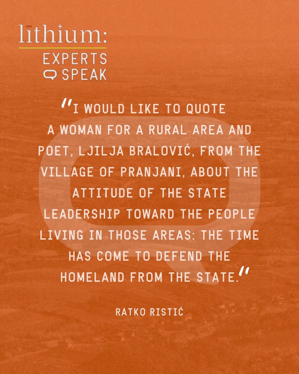 Prof. Dr. Ratko Ristić: We Must Not Turn the Jadar Valley into Another Bor