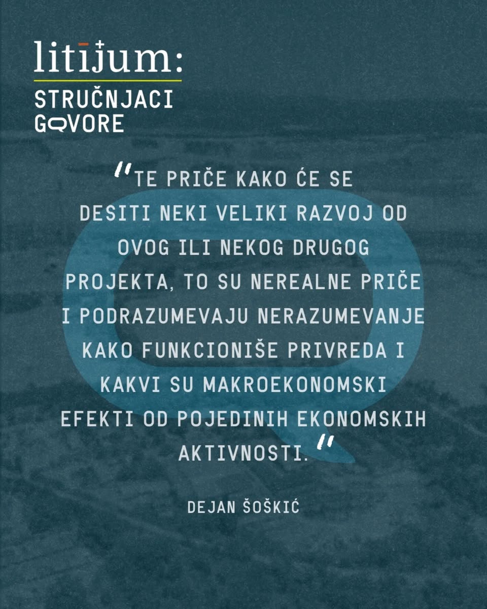 Dejan Šoškić: “Jadar nije isplativa investicija za Srbiju”